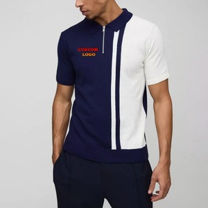 Polo Homme 2026 en Spandex et Polyester Extensible, Haut de Fitness Color Block à Manches Courtes, Tees de Golf par Sublimation - Product Image 1