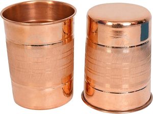 Verre à boire en cuivre pur de grande qualité à prix raisonnable, design martelé, durable, gobelet de stockage d'eau ayurvédique pour la santé - Product Image 5