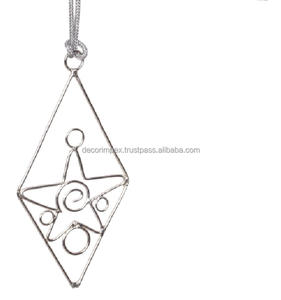 Christmas Tree <b>Hanging</b> <b>Ornament</b> Hammered Finish Silver Metal Unique <b>Hanging</b> Decorative Aluminum <b>Ornaments</b> - Product Image 5