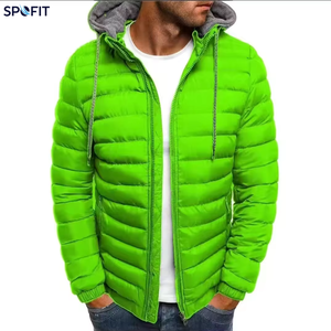 Chaquetas de Moda para Hombre, Chaqueta de Plumón Informal con Cierre Frontal, Corte Ajustado, Color Sólido, Largo Regular, Material de Poliéster - Product Image 6