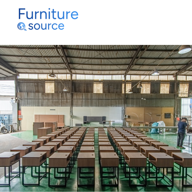 wooden dining table with bench seats