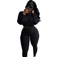 Ensemble 2 pièces pour femmes, taille plus, haut à manches longues à séchage rapide, short, couleur unie, tenue décontractée d'été assortie