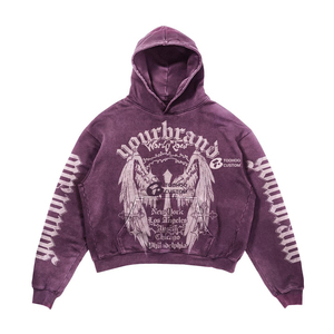 Pantalones y Sudaderas Deportivos de Felpa Francesa Gruesa con Logotipo Personalizado del Fabricante, Pantalones Deportivos Anchos y Sudaderas con Capucha - Product Image 5