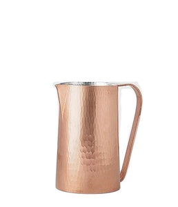 Jarra de Cobre Sólido para Bebidas con Asa de Latón, Jarra de Agua Premium para Restaurantes, Hoteles, Servicios de Catering, Proveedor de Artículos de Cocina - Product Image 1