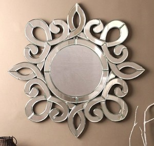 Espejo de Pared Decorativo Redondo 2024, Espejo Veneciano Grande para Decoración del Hogar, Gran Venta - Product Image 1