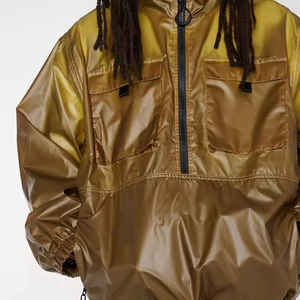 Chaquetas Impermeables Termoactivas Personalizadas OEM, Chaqueta Cortavientos de Nailon Ripstop, Chaqueta con Cremallera para Exteriores Termocrómica - Product Image 5