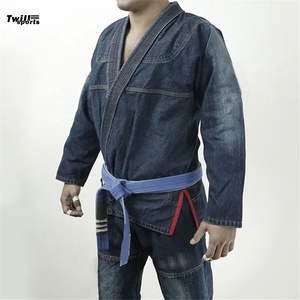 ชุดยิวยิตสูบราซิลแบบสั่งทำพิเศษ (OEM) ผ้าเดนิมพรีเมียม ชุดยูนิฟอร์ม BJJ ผ้าฝ้าย สำหรับฝึกซ้อมและการแข่งขันศิลปะการต่อสู้ - Product Image 3