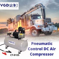Compresseur d'air professionnel pour petit camion à alimentation solaire, 12V DC, étanche, sans huile, avec réservoir de 25 litres