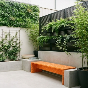 4GoodThings Recycled <b>Plastic</b> Durable Modern Waterproof Outdoor Park <b>Bench</b> Eco Friendly Sustainable 2-Seater Garden Patio - Product Image 4