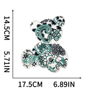 Badge brodé personnalisé professionnel, thermocollant pour vêtements, accessoires, chapeaux, sacs, transfert thermique, vente en gros d'usine - Product Image 4