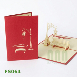 Handmade 3D Pop Greeting <b>Card</b> <b>Box</b> Bench Style Custom Die-Cut Paper Crafts <b>Wedding</b> Occasions Thank You Friendship Gift Vietnam - Product Image 1