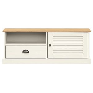 VIGO legno massello pino TV Stand 41.7 bianco "x 15.7" x 15.7 "TV Stand - Product Image 5