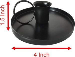 Nouveauté : Porte-bougie en fonte au design élégant pour la décoration de la maison, salon et table à manger. - Product Image 3