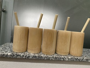Gobelet à café réutilisable en bambou naturel, écologique, 400 ml, lisse et poli, vente en gros d'usine au Vietnam - Product Image 6