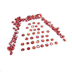 แซฟไฟร์สีส้มธรรมชาติทรงรีขนาด 3x4 มม. แบบไม่ผ่านการปรับแต่ง, พลอยแซฟไฟร์สีส้มธรรมชาติทรงเหลี่ยมสำหรับทำเครื่องประดับ - Product Image 1