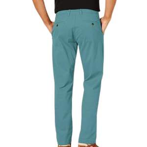 Pantalon chino bleu sarcelle pour homme, coupe slim moderne, en coton, couleur unique, bas de garde-robe tendance pour homme, qualité supérieure - Product Image 2