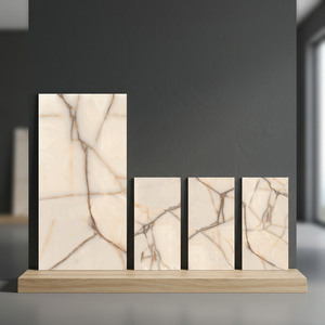 Azulejos de Porcelana con Aspecto de Mármol Ónix Dorado Neptuno, 800x1600mm, Brillantes, 10mm de Grosor, Garantía de 4 Años, Colección Interior para Pisos y Paredes - Product Image 5