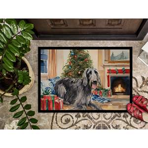 Scottish Deerhound Cozy Christmas Doormat Non-Slip Indoor <b>Outdoor</b> Washable Low Pile Rug 24H X 36W Front Door <b>Mat</b> for Entryway - Product Image 3