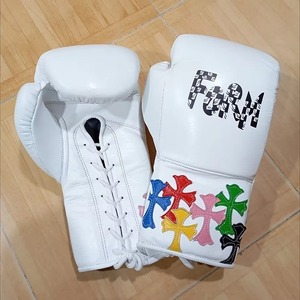 Guantes de Boxeo de Cuero Vacuno de Alta Calidad con Logotipo Personalizado, 8oz, Secado Rápido, Transpirables, Cierre de Gancho y Bucle, Profesionales para Artes Marciales - Product Image 4