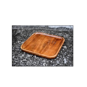 Plateaux de service ronds en bois 100 % naturel de luxe avec poignées, personnalisables avec logo, qualité antique, bon prix - Product Image 5