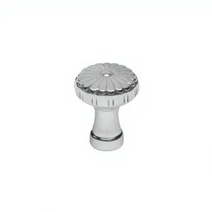 Traditional Brass Cabinet Knob Round Flower Design Durable <b>Kitchen</b> Furniture Handle Drawer Use Eco-Friendly Unique Design - Product Image 1