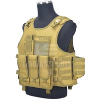 Chaleco Táctico de Nailon/Poliéster Impermeable de Alta Calidad y Tamaño Ajustable para Entrenamiento al Aire Libre