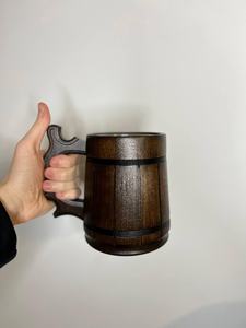 High Quality Hand-made Wooden Mug Straw Cartoon Pattern Smart Feature <b>Beer</b>/Wine Drinking Business Gifts - Product Image 3