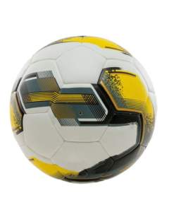 Ballon de football d'entraînement professionnel TORO SKINS en cuir PU, taille 5, rayures vertes, durable, cousu à la machine - Product Image 3