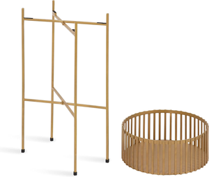 Juego de 2 Soportes Modernos para Plantas de Metal Dorado, Maceteros Decorativos Poco Profundos con Alturas Escalonadas para Suculentas de Crecimiento Bajo - Product Image 6