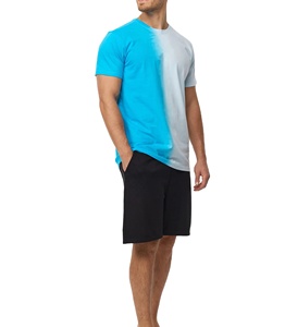 T-shirt oversize délavé à l'acide pour hommes grande taille, streetwear personnalisé, tissu jersey, t-shirt homme 2026 - Product Image 2