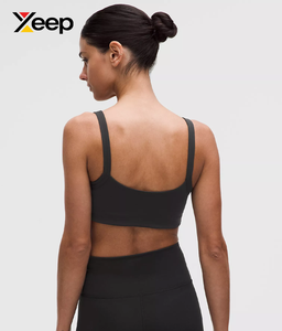 เสื้อชั้นในกีฬาโยคะคุณภาพสูงสำหรับผู้หญิง XEEP รุ่น XC-SB-137 แบบเรียบง่าย ระบายอากาศได้ดี สายปรับได้ แผ่นรองถอดออกได้ รองรับได้ดีเยี่ยม แห้งเร็ว - Product Image 2