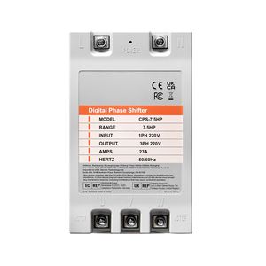 Convertitore di Fase Digitale Monofase/Trifase 7.5HP 23A 220V per Uso Residenziale e Commerciale Leggero, Uscita Corrente Continua 220VAC - Product Image 4
