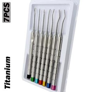 Juego de Elevadores Dentales de Titanio Profesionales para Extracción de Raíces y Luxación, para Cirugía Oral, Uso en Clínicas Dentales y Hospitales - Product Image 1