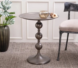 <b>Round</b> <b>Gold</b> Plated <b>Side</b> <b>Table</b> With White Marble Top Art Deco Design Living Room Decorative End <b>Table</b> - Product Image 5