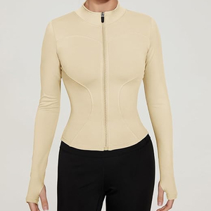 Chaqueta Deportiva de Manga Larga para Mujer, con Cierre Completo, para Fitness, Yoga, Invierno, Cálida, para Gimnasio, Ropa Deportiva, para Correr, Entrenamiento - Product Image 6