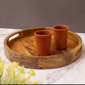 Plateaux décoratifs en bois au design élégant, plateau de service en bois avec poignée, plateau de service en bois à prix de gros d'usine - Product Image 5