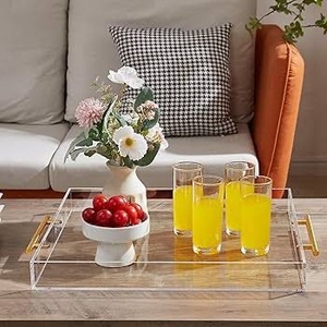 ถาดอะคริลิคใสทรงวงรีของ ILAHI น้ำหนักเบา ดีไซน์ศิลปะ งานฝีมือ DIY ลวดลายเรียบง่าย สำหรับเทศกาลอีสเตอร์ ตรุษจีน ต้นไม้ หรือธีมอื่นๆ - Product Image 2