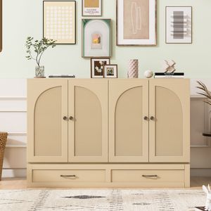 Lit Murphy pleine grandeur en or avec grands tiroirs - Product Image 1
