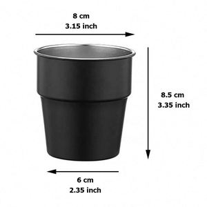 Custom Logo & Colors 8oz Stackable Stainless Steel Durable Beverage <b>Cup</b> Reusable Drinkware for Event Giveaways - Product Image 2
