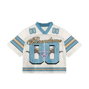 Jersey Corto de Malla para Mujer, Tendencia 2026, Estilo Y2K, Estampado Gráfico con Número, Personalizado, Venta al Por Mayor, Proveedor OEM - Product Image 1