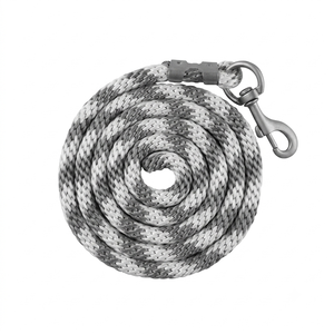 Elegante Cuerda de Nylon Trenzada a Mano de Dos Tonos, Gruesa y Colorida, para Caballos, con Gancho de Seguridad de Latón Plateado Mate - Product Image 1