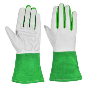 Gants de soudage TIG robustes, protection industrielle ignifuge en cuir de vachette pleine fleur et cuir de chèvre pleine fleur, protection des mains et des bras - Product Image 5