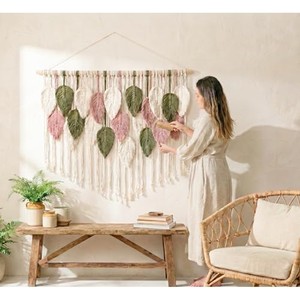 Tapiz de Macramé de Madera de Sheesham al por Mayor |   Tapiz de Yute Hecho a Mano - Product Image 6