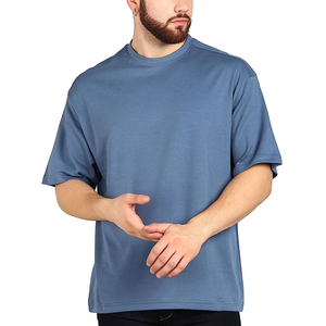 Camisetas de Hombre Oversize al por Mayor, Transpirables, Sólidas, Estilo Europeo, de Alta Calidad, 100% Algodón, en Oferta - Product Image 1
