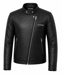 New Arrival Men's Casual Zipper Style Leather <b>Jackets</b> <b>Slim</b> <b>Fit</b> Top Quality Men Genuine Leather <b>Jacket</b> for Man Outerwear - Product Image 1