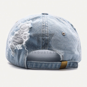 Gorra de Béisbol Vintage de Alta Calidad, 6 Paneles, Felpa, Jersey, Bordada, Lavada, Desgastada, de Algodón, con Letras, Unisex - Product Image 3