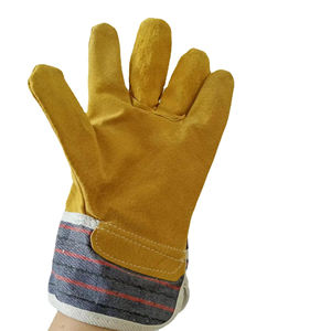 Guantes de Trabajo de Cuero Vacuno para Hombre, Gruesos, de Invierno, para Construcción Industrial, Conducción, Soldadura TIG - Product Image 1
