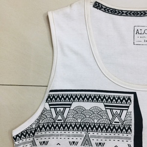 เสื้อผ้าฝ้าย 100% เป็นมิตรกับสิ่งแวดล้อม คอกลม สวมใส่สบาย ระบายอากาศได้ดี แห้งเร็ว น้ำหนักเบา ไม่มีแขน พิมพ์ลายทั้งตัว ทรงหลวมยาว - Product Image 5