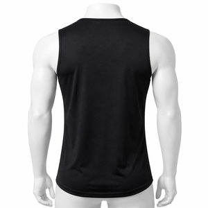 Débardeur de sport pour homme à séchage rapide, anti-boulochage, anti-rétrécissement, en polyester et élasthanne, sans manches, respirant, pour la course et le fitness - Product Image 4