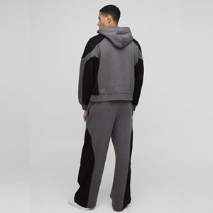 Nuevo Conjunto de Sudadera y Pantalón Oversize de Moda Urbana con Hombros Caídos, 500 GSM, 100% Algodón, Estilo Boxy para Hombre - Product Image 6